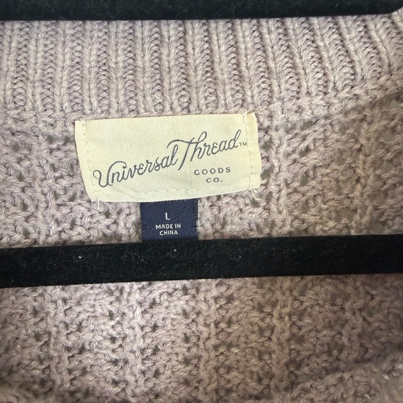 Universal Thread Women’s Purple Knit Cottage Core Cozy Sweater Size Large - Picture 3 of 5